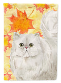 Persian Fall Leaves House Flag 28x40 Porch Sleeve Pole Decorative Outside Yard Banner Artwork Wall Hanging, Polyester