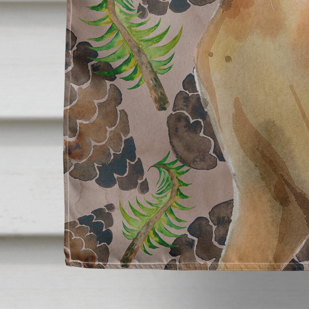 Abyssinian Pine Cones House Flag 28x40 Porch Sleeve Pole Decorative Outside Yard Banner Artwork Wall Hanging, Polyester