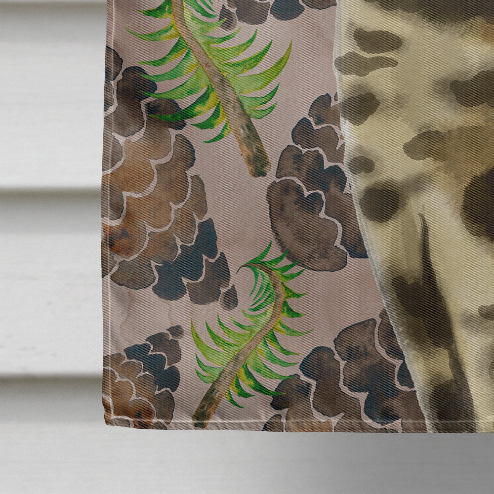 Bengal Pine Cones House Flag 28x40 Porch Sleeve Pole Decorative Outside Yard Banner Artwork Wall Hanging, Polyester