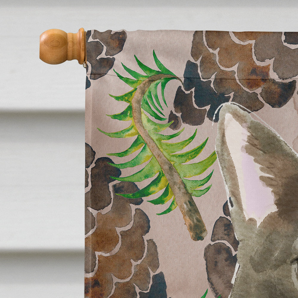 Bombay Pine Cones House Flag 28x40 Porch Sleeve Pole Decorative Outside Yard Banner Artwork Wall Hanging, Polyester
