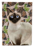 Siamese Pine Cones House Flag 28x40 Porch Sleeve Pole Decorative Outside Yard Banner Artwork Wall Hanging, Polyester
