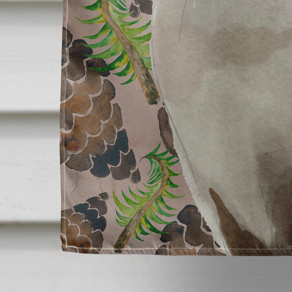 Siamese Pine Cones House Flag 28x40 Porch Sleeve Pole Decorative Outside Yard Banner Artwork Wall Hanging, Polyester