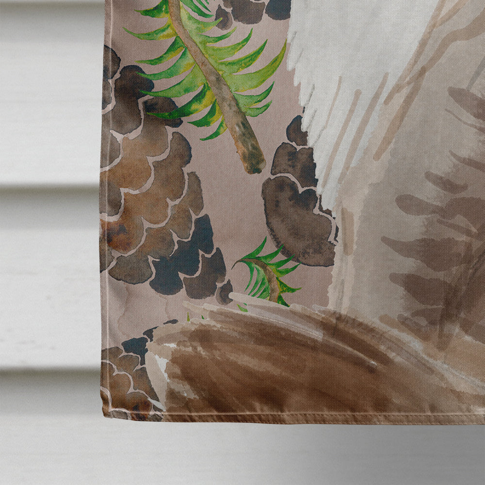 Siberian Pine Cones House Flag 28x40 Porch Sleeve Pole Decorative Outside Yard Banner Artwork Wall Hanging, Polyester
