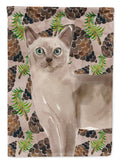 Tonkinese Pine Cones House Flag 28x40 Porch Sleeve Pole Decorative Outside Yard Banner Artwork Wall Hanging, Polyester