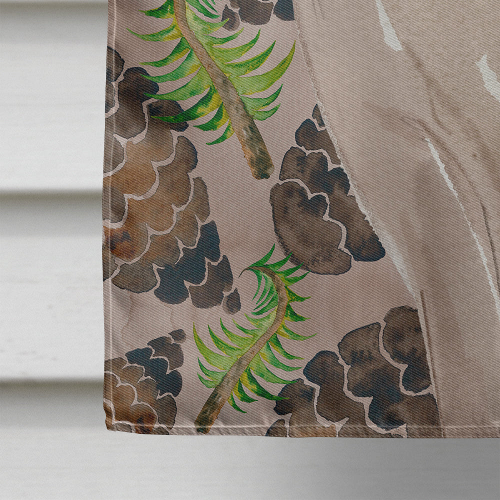 Tonkinese Pine Cones House Flag 28x40 Porch Sleeve Pole Decorative Outside Yard Banner Artwork Wall Hanging, Polyester