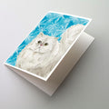 Persian Winter Snowflake Greeting Cards Pack of 8 Blank Cards with Envelopes Whimsical A7 Size 5x7