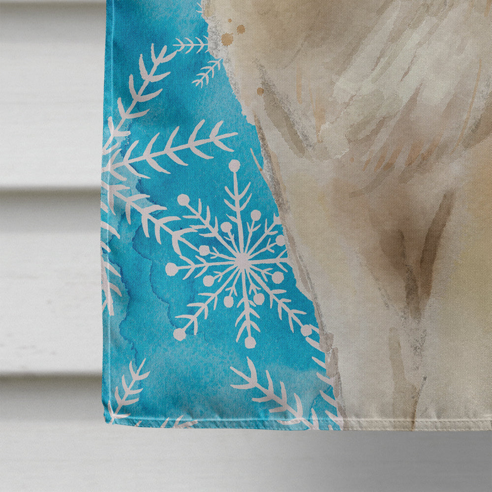 Ragdoll Winter Snowflake House Flag 28x40 Porch Sleeve Pole Decorative Outside Yard Banner Artwork Wall Hanging, Polyester