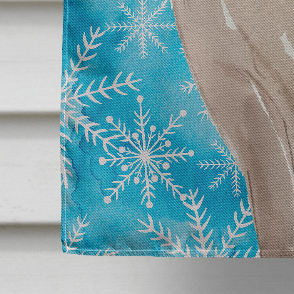 Tonkinese Winter Snowflake House Flag 28x40 Porch Sleeve Pole Decorative Outside Yard Banner Artwork Wall Hanging, Polyester