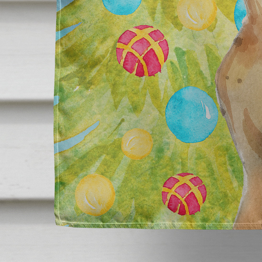 Abyssinian Christmas Presents House Flag 28x40 Porch Sleeve Pole Decorative Outside Yard Banner Artwork Wall Hanging, Polyester