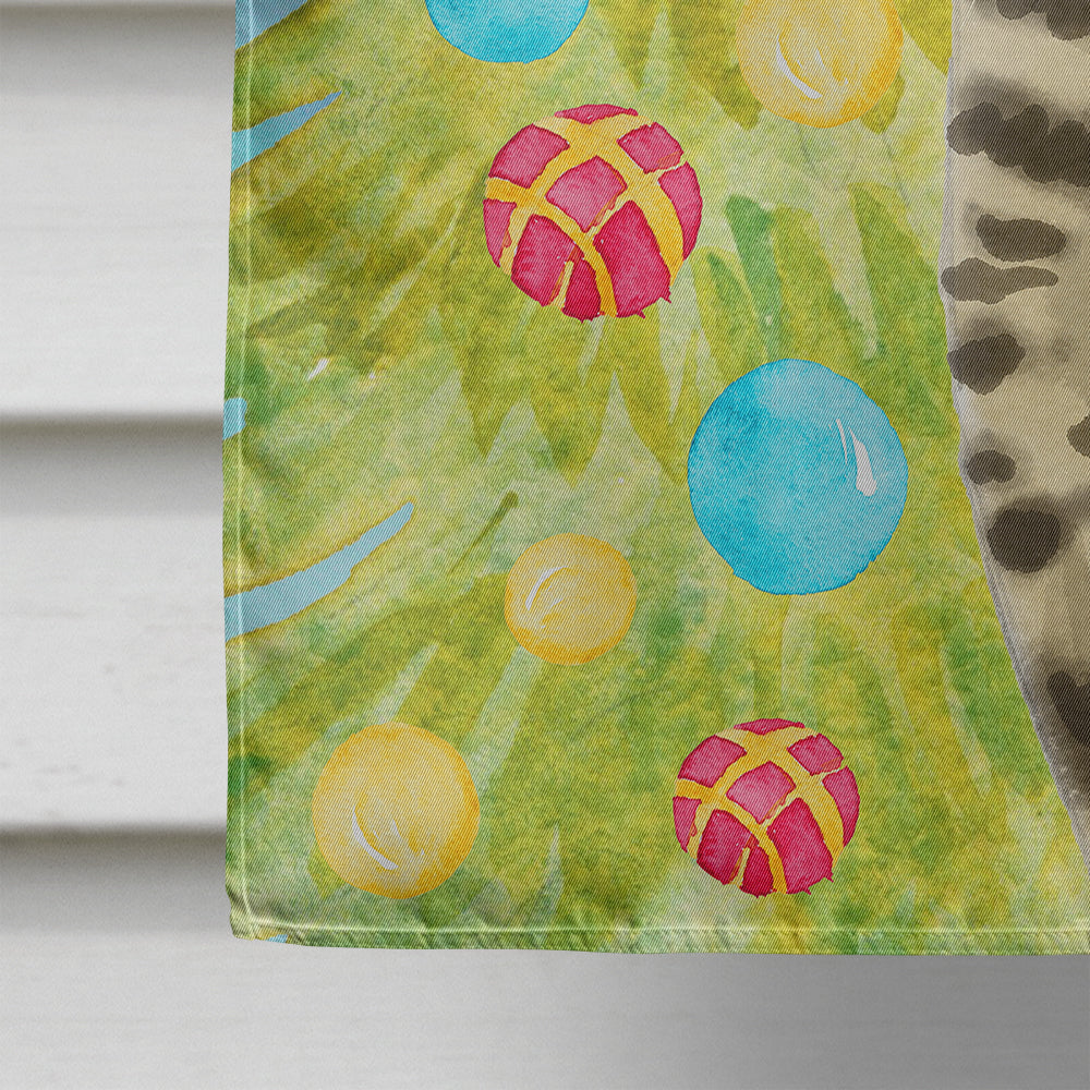Bengal Christmas Presents House Flag 28x40 Porch Sleeve Pole Decorative Outside Yard Banner Artwork Wall Hanging, Polyester