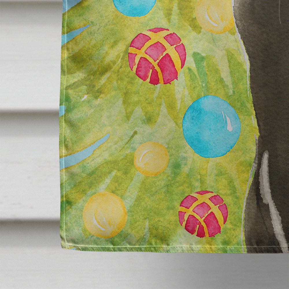 Bombay Christmas Presents House Flag 28x40 Porch Sleeve Pole Decorative Outside Yard Banner Artwork Wall Hanging, Polyester
