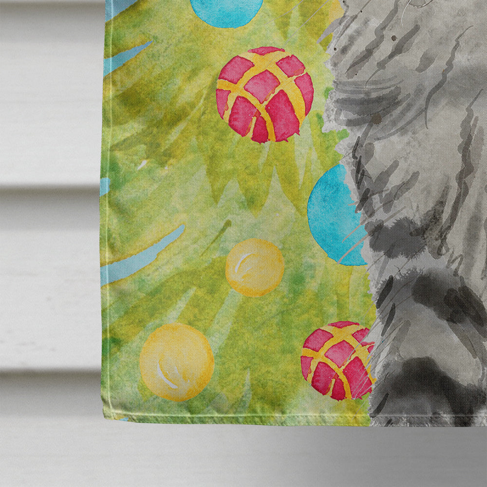 Maine Coon Christmas Presents House Flag 28x40 Porch Sleeve Pole Decorative Outside Yard Banner Artwork Wall Hanging, Polyester