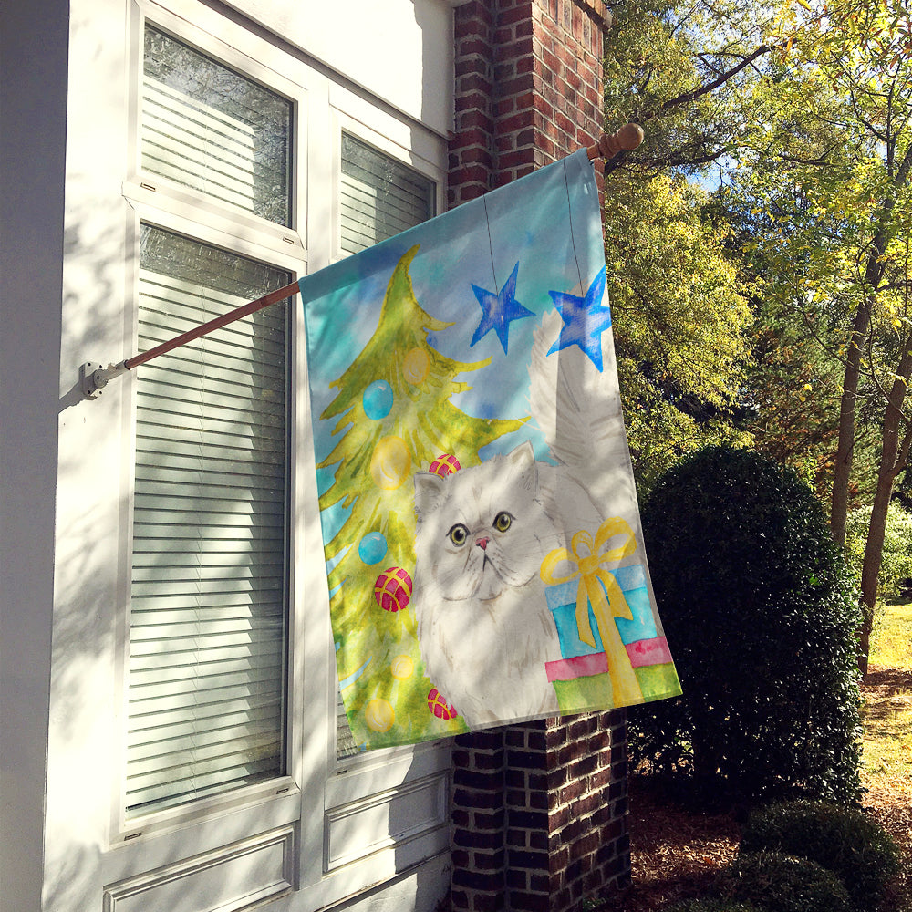 Persian Christmas Presents House Flag 28x40 Porch Sleeve Pole Decorative Outside Yard Banner Artwork Wall Hanging, Polyester