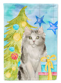 Ragamuffin Christmas Presents House Flag 28x40 Porch Sleeve Pole Decorative Outside Yard Banner Artwork Wall Hanging, Polyester