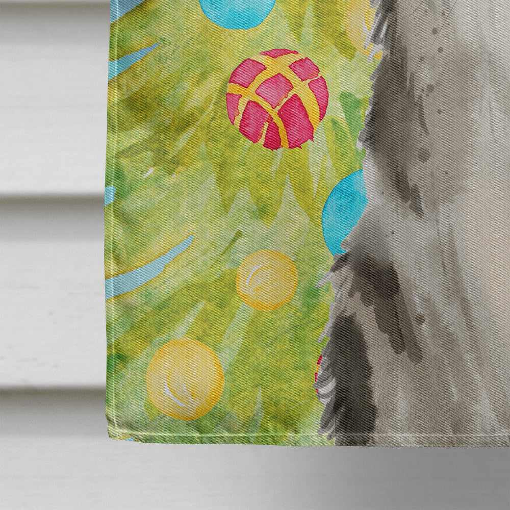 Ragamuffin Christmas Presents House Flag 28x40 Porch Sleeve Pole Decorative Outside Yard Banner Artwork Wall Hanging, Polyester