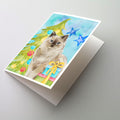 Ragdoll Christmas Presents Greeting Cards Pack of 8 Blank Cards with Envelopes Whimsical A7 Size 5x7