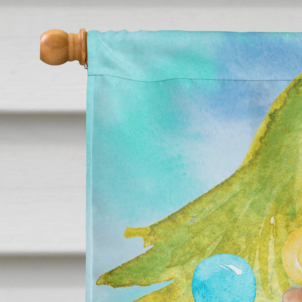 Scottish Fold Christmas Presents House Flag 28x40 Porch Sleeve Pole Decorative Outside Yard Banner Artwork Wall Hanging, Polyester