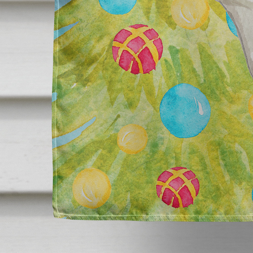 Scottish Fold Christmas Presents House Flag 28x40 Porch Sleeve Pole Decorative Outside Yard Banner Artwork Wall Hanging, Polyester