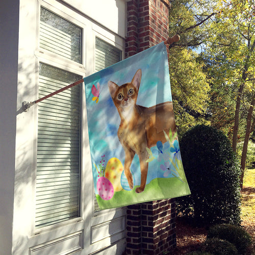 Abyssinian Easter Eggs House Flag 28x40 Porch Sleeve Pole Decorative Outside Yard Banner Artwork Wall Hanging, Polyester