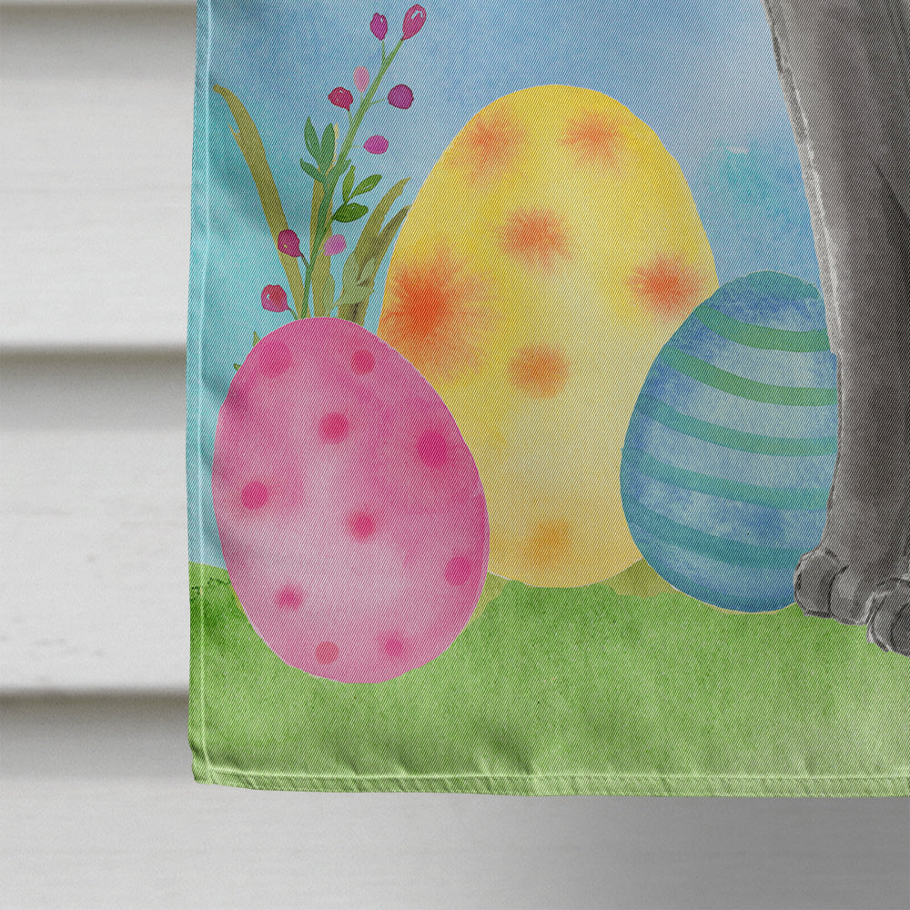 Blue Russian Easter Eggs House Flag 28x40 Porch Sleeve Pole Decorative Outside Yard Banner Artwork Wall Hanging, Polyester