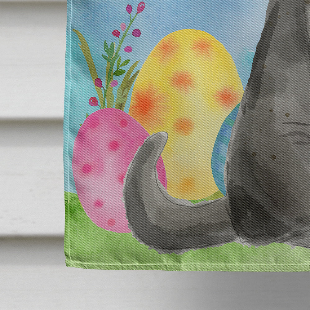 British Shorthair Easter Eggs House Flag 28x40 Porch Sleeve Pole Decorative Outside Yard Banner Artwork Wall Hanging, Polyester