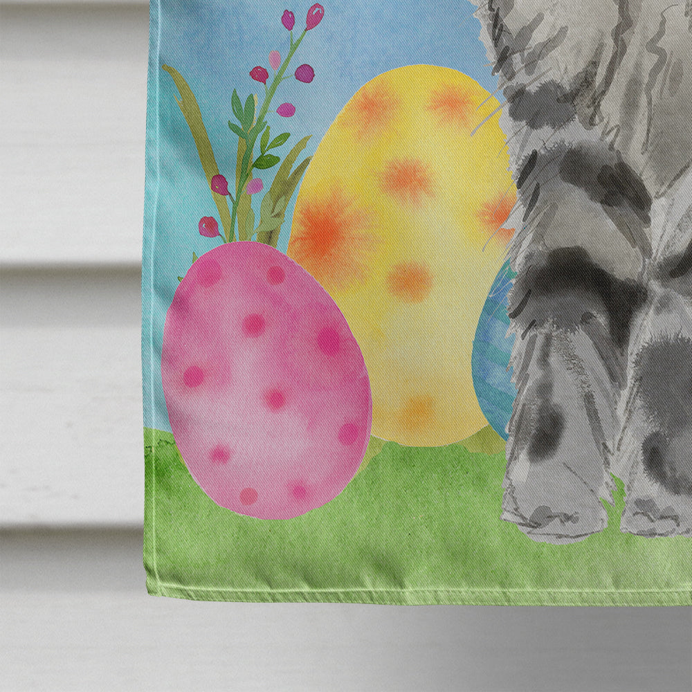 Maine Coon Easter Eggs House Flag 28x40 Porch Sleeve Pole Decorative Outside Yard Banner Artwork Wall Hanging, Polyester