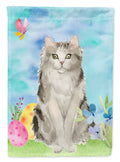 Ragamuffin Easter Eggs House Flag 28x40 Porch Sleeve Pole Decorative Outside Yard Banner Artwork Wall Hanging, Polyester