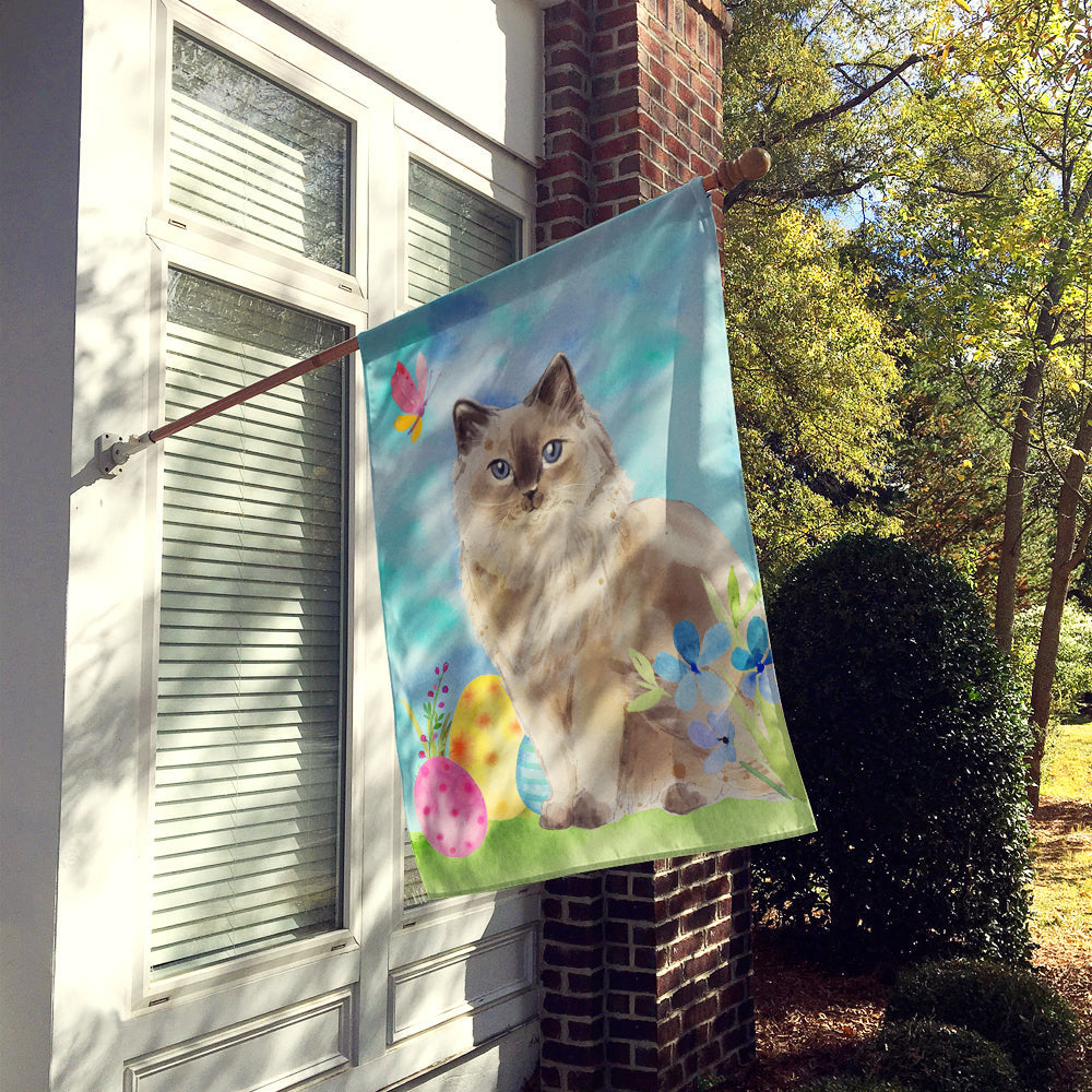 Ragdoll Easter Eggs House Flag 28x40 Porch Sleeve Pole Decorative Outside Yard Banner Artwork Wall Hanging, Polyester