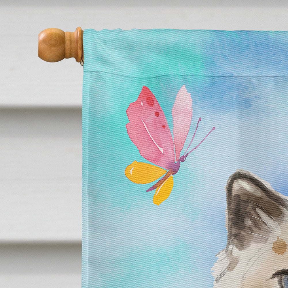 Ragdoll Easter Eggs House Flag 28x40 Porch Sleeve Pole Decorative Outside Yard Banner Artwork Wall Hanging, Polyester