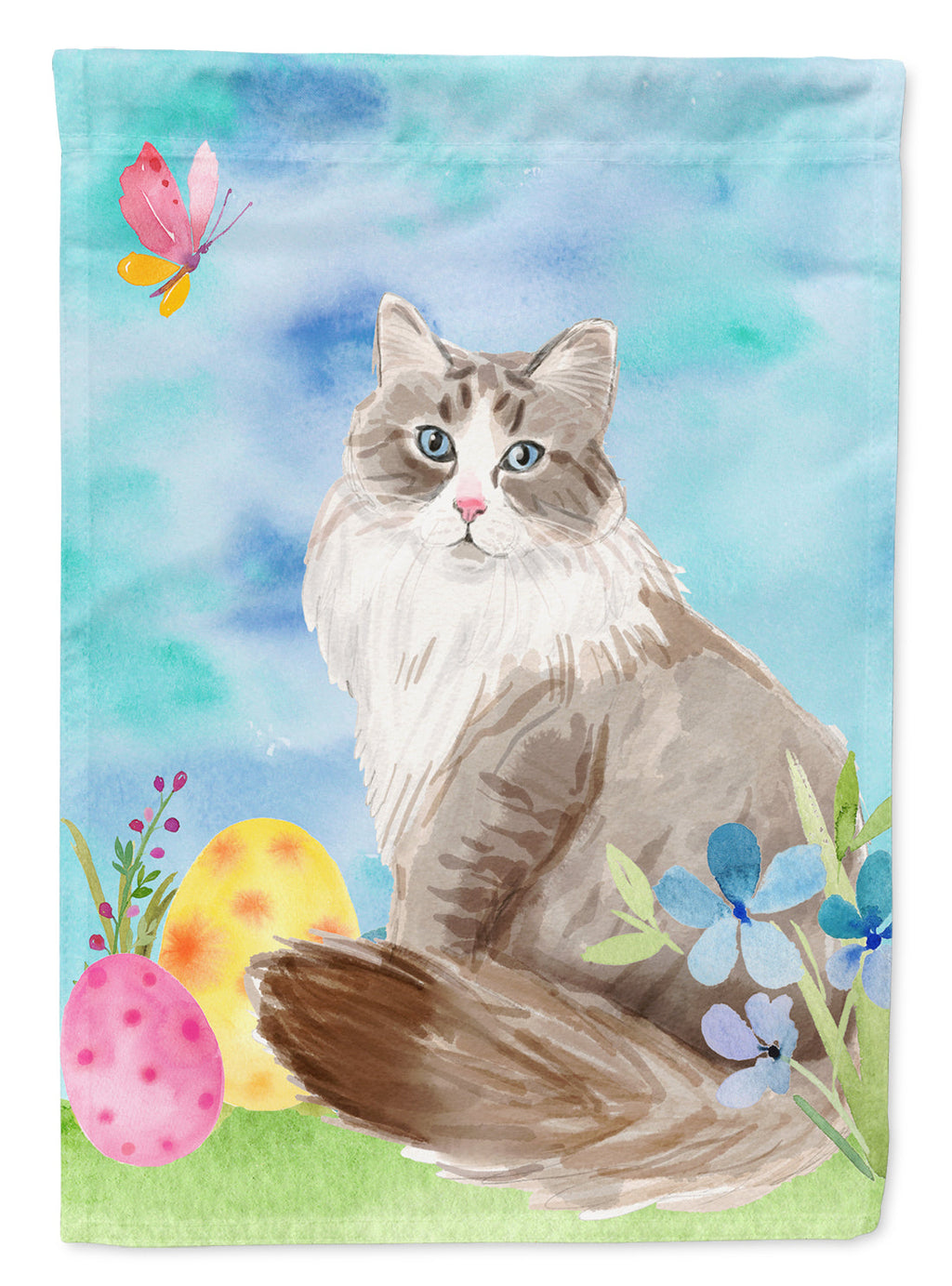 Siberian Easter Eggs House Flag 28x40 Porch Sleeve Pole Decorative Outside Yard Banner Artwork Wall Hanging, Polyester