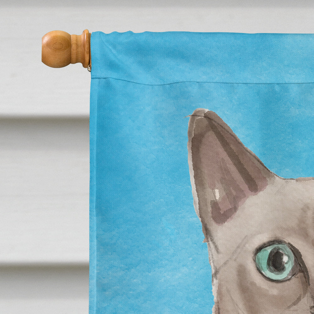 Tonkinese in Sunflowers House Flag 28x40 Porch Sleeve Pole Decorative Outside Yard Banner Artwork Wall Hanging, Polyester