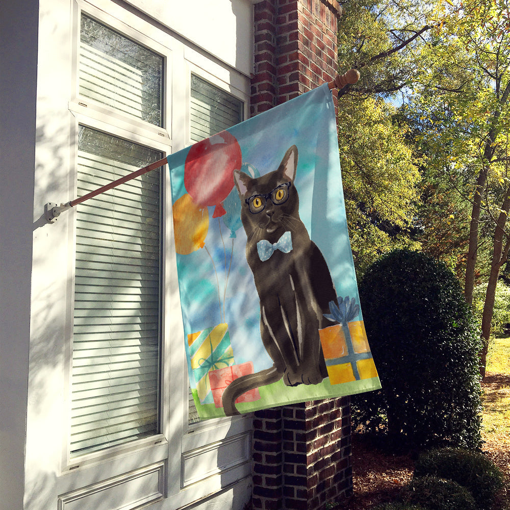 Bombay Happy Birthday House Flag 28x40 Porch Sleeve Pole Decorative Outside Yard Banner Artwork Wall Hanging, Polyester