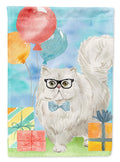 Persian Happy Birthday House Flag 28x40 Porch Sleeve Pole Decorative Outside Yard Banner Artwork Wall Hanging, Polyester