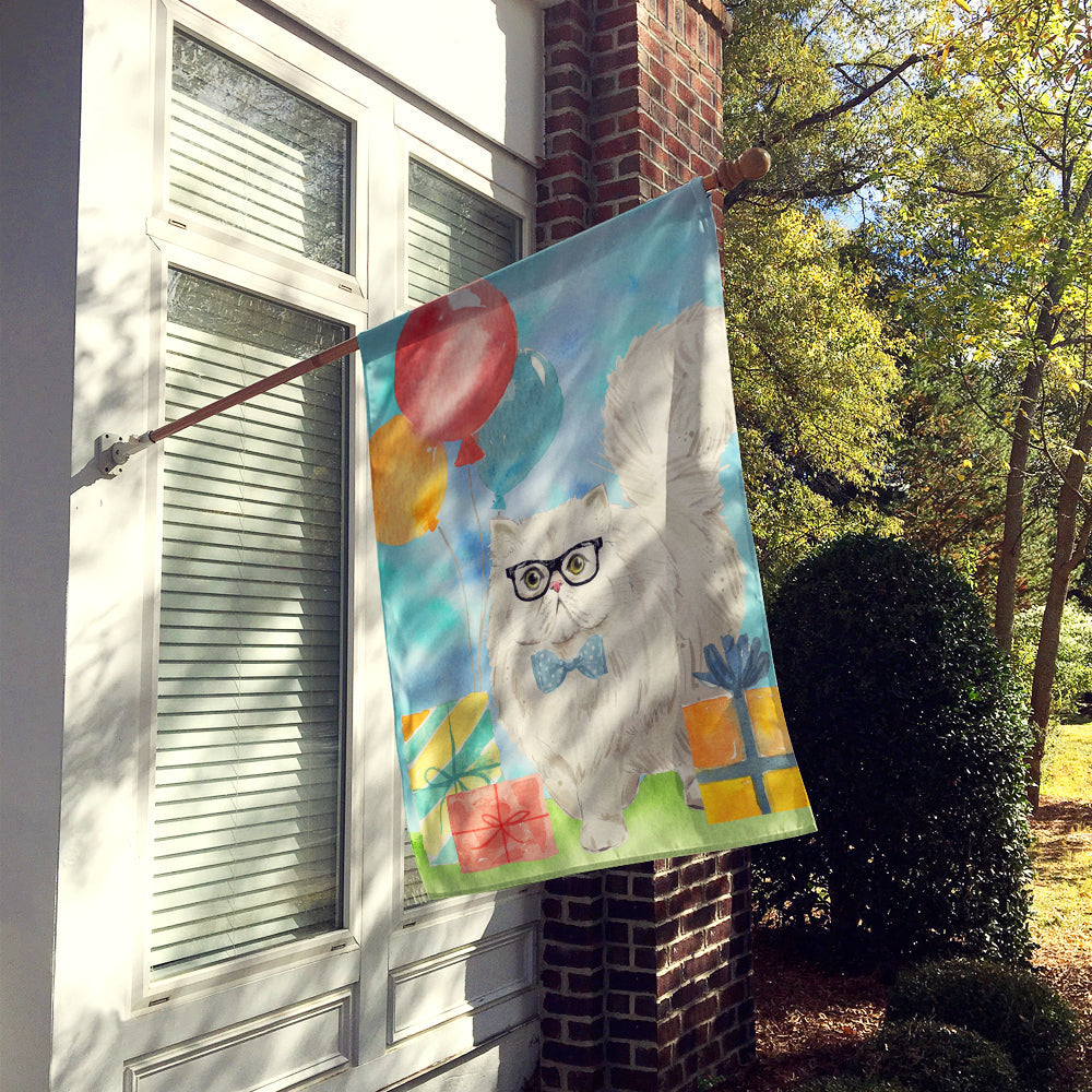 Persian Happy Birthday House Flag 28x40 Porch Sleeve Pole Decorative Outside Yard Banner Artwork Wall Hanging, Polyester