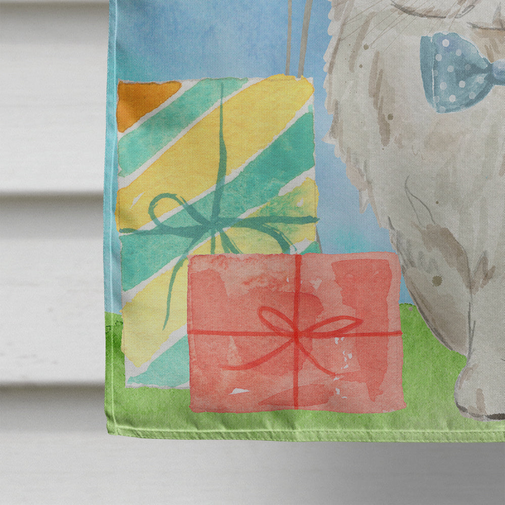 Persian Happy Birthday House Flag 28x40 Porch Sleeve Pole Decorative Outside Yard Banner Artwork Wall Hanging, Polyester