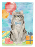 Ragamuffin Happy Birthday House Flag 28x40 Porch Sleeve Pole Decorative Outside Yard Banner Artwork Wall Hanging, Polyester
