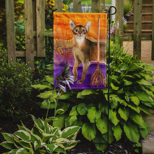 Abyssinian Halloween Garden Flag Mailbox Decorative Yard Banner Outside Patio Artwork for Flower Beds, Garden Size, Multicolor