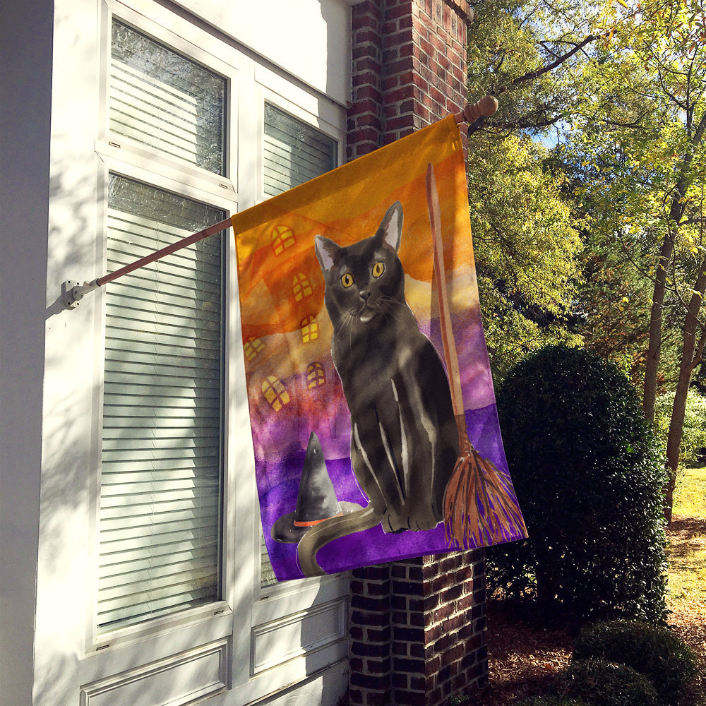 Bombay Halloween House Flag 28x40 Porch Sleeve Pole Decorative Outside Yard Banner Artwork Wall Hanging, Polyester