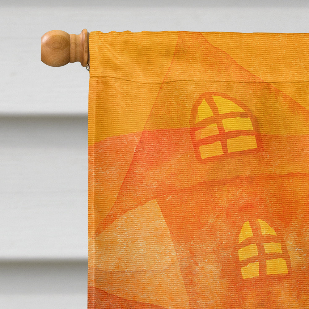 British Shorthair Halloween House Flag 28x40 Porch Sleeve Pole Decorative Outside Yard Banner Artwork Wall Hanging, Polyester