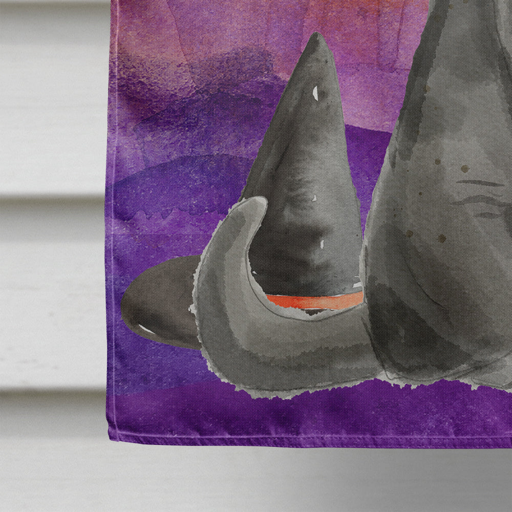 British Shorthair Halloween House Flag 28x40 Porch Sleeve Pole Decorative Outside Yard Banner Artwork Wall Hanging, Polyester