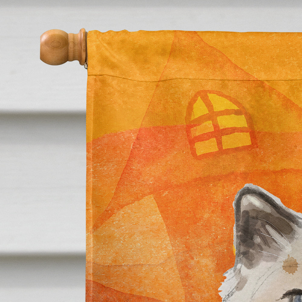 Ragdoll Halloween House Flag 28x40 Porch Sleeve Pole Decorative Outside Yard Banner Artwork Wall Hanging, Polyester
