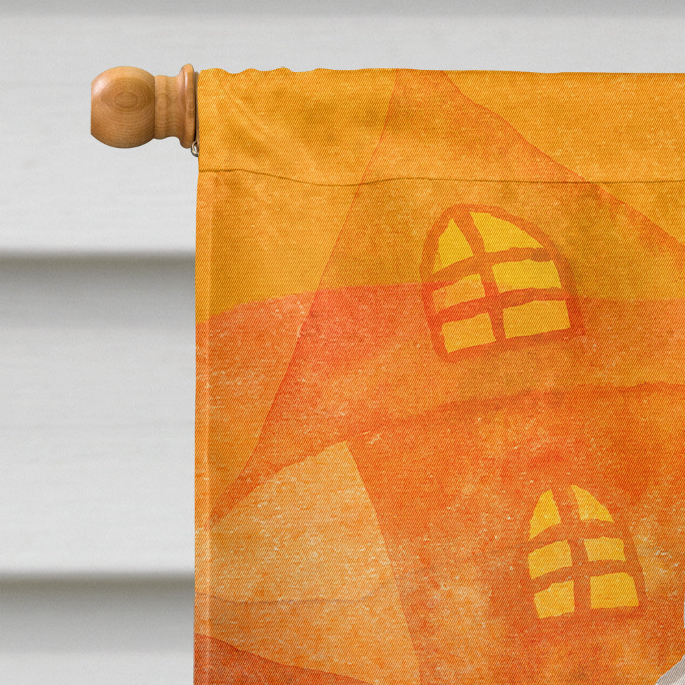 Siberian Halloween House Flag 28x40 Porch Sleeve Pole Decorative Outside Yard Banner Artwork Wall Hanging, Polyester