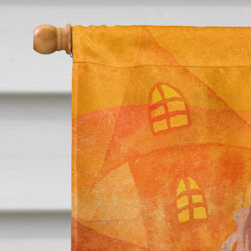 Halloween Blenheim Cavalier Spaniel House Flag 28x40 Porch Sleeve Pole Decorative Outside Yard Banner Artwork Wall Hanging, Polyester