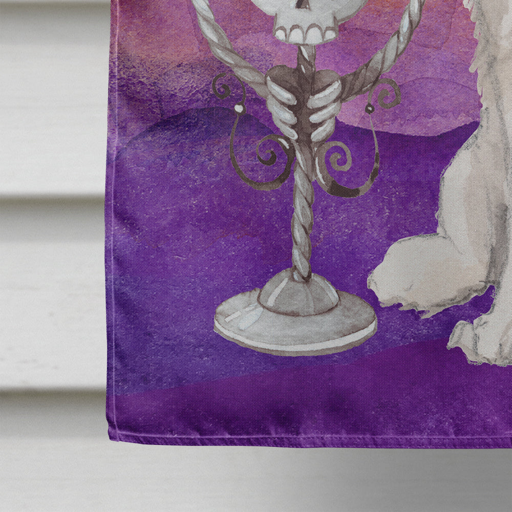 Halloween Blenheim Cavalier Spaniel House Flag 28x40 Porch Sleeve Pole Decorative Outside Yard Banner Artwork Wall Hanging, Polyester