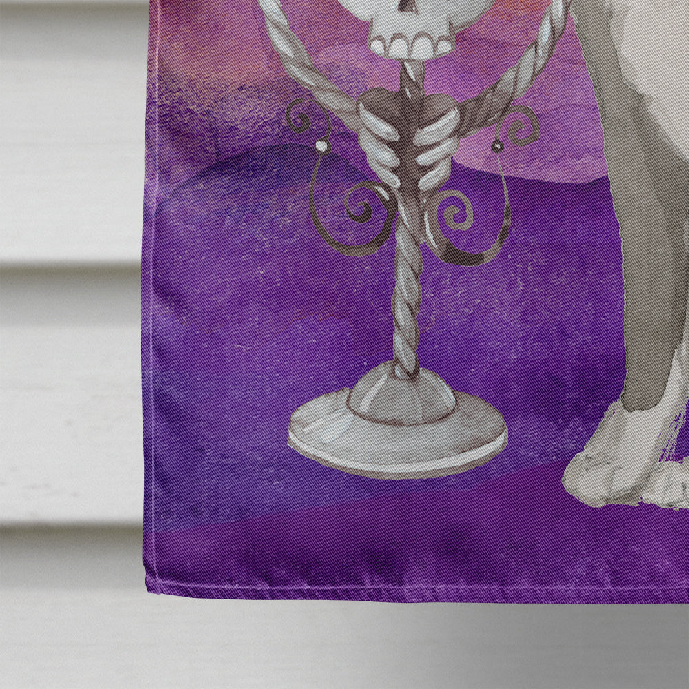 Halloween Staffordshire Bull Terrier House Flag 28x40 Porch Sleeve Pole Decorative Outside Yard Banner Artwork Wall Hanging, Polyester