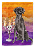 Halloween Black Labrador Retriever House Flag 28x40 Porch Sleeve Pole Decorative Outside Yard Banner Artwork Wall Hanging, Polyester