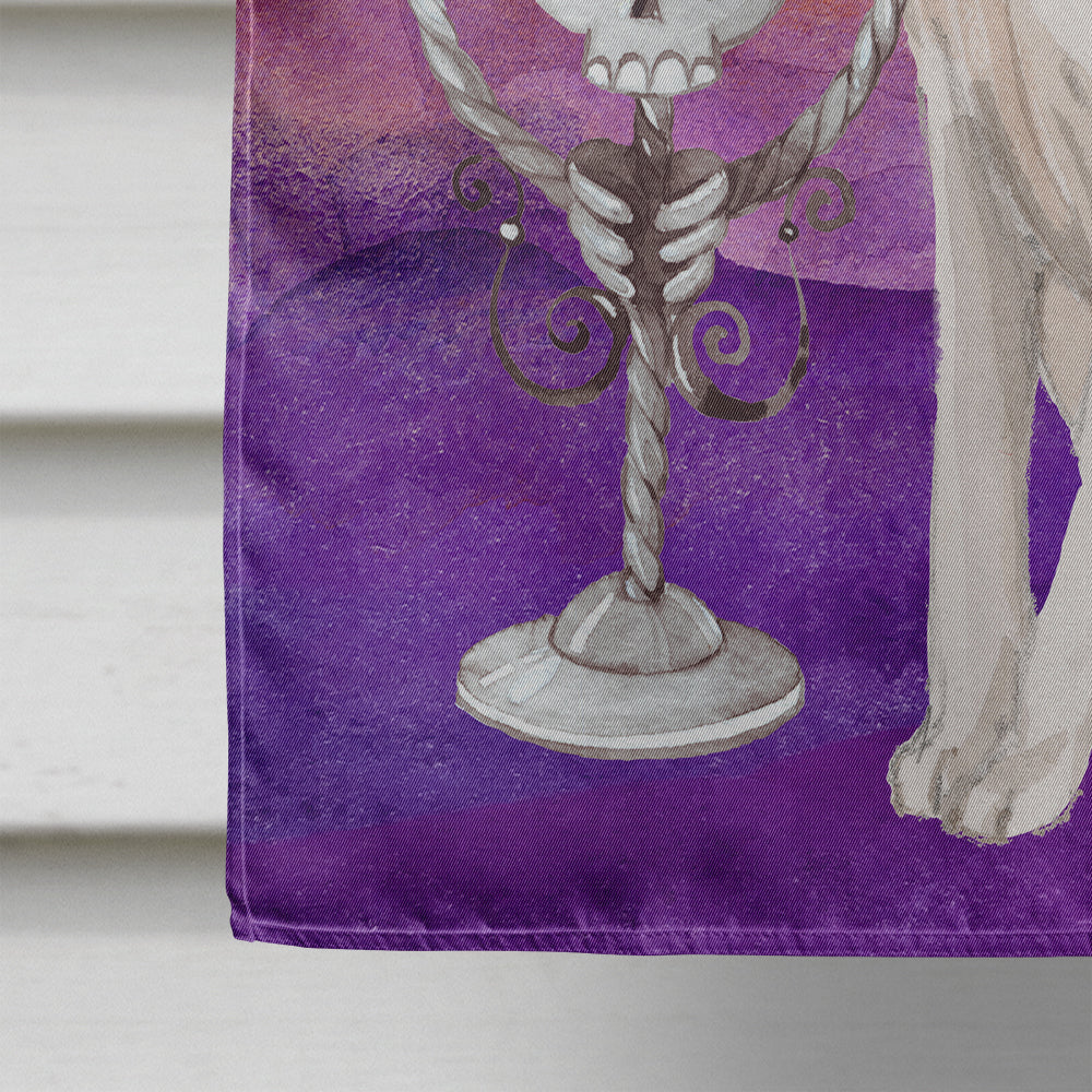 Halloween Brittany Spaniel House Flag 28x40 Porch Sleeve Pole Decorative Outside Yard Banner Artwork Wall Hanging, Polyester