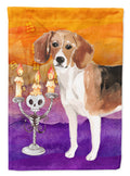 Halloween Beagle House Flag 28x40 Porch Sleeve Pole Decorative Outside Yard Banner Artwork Wall Hanging, Polyester