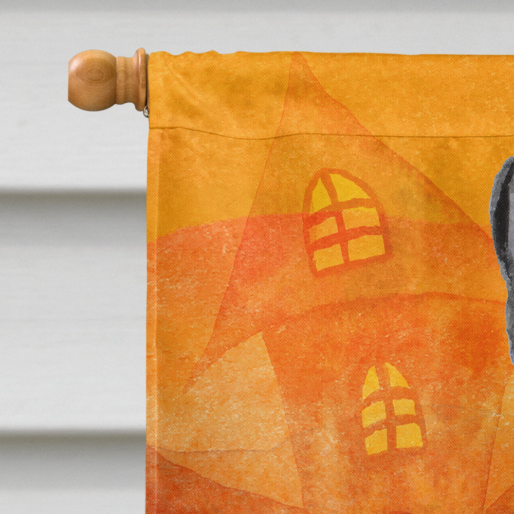 Halloween French Bulldog House Flag 28x40 Porch Sleeve Pole Decorative Outside Yard Banner Artwork Wall Hanging, Polyester
