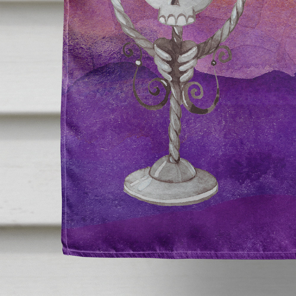 Halloween Border Collie House Flag 28x40 Porch Sleeve Pole Decorative Outside Yard Banner Artwork Wall Hanging, Polyester